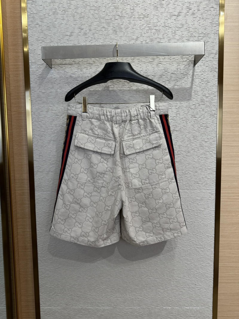 GUCCI double g jacquard denim shorts 1