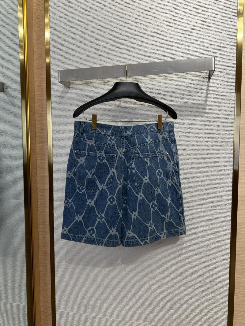 LV Hydrographic Denim Shorts 1