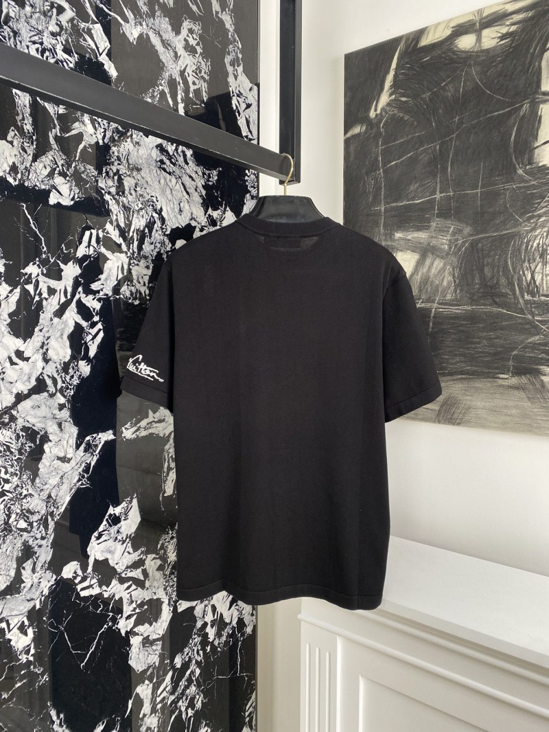 LV Jacquard Knit Short Sleeve T-Shirt 1 1