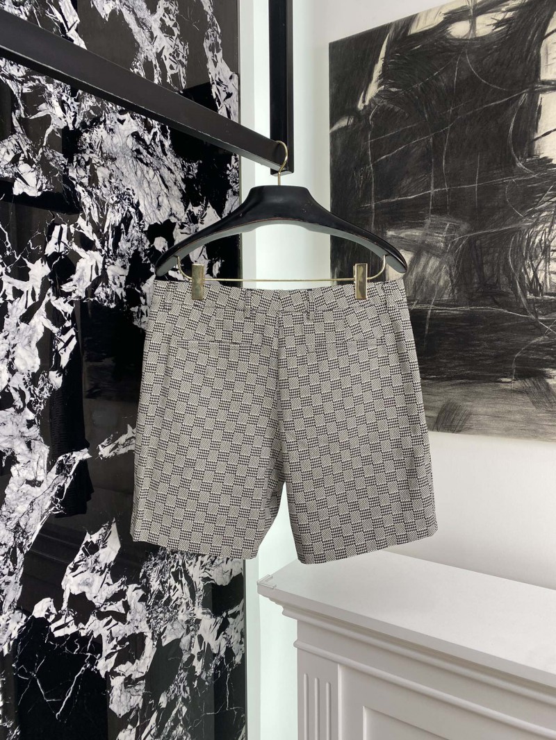 LV Plaid Suit Shorts 1