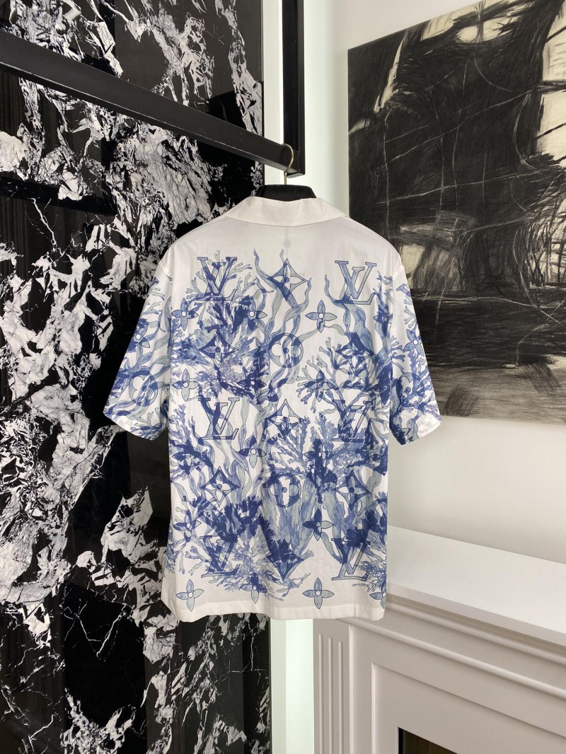 LV Scarf Print Short Sleeve Cardigan 1