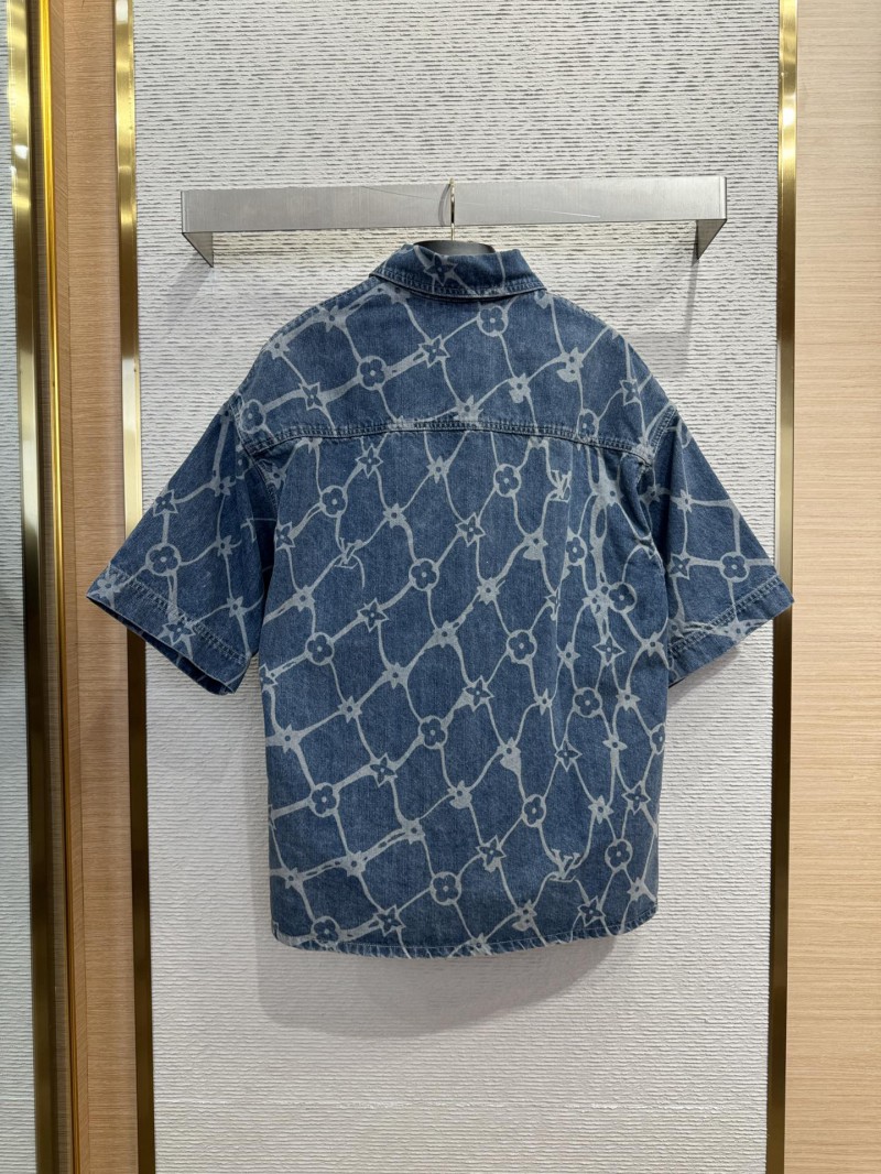 LV Water Wave Jacquard Denim Jacket 1