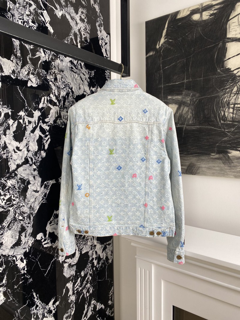 LV co-branded embroidered denim jacket 1