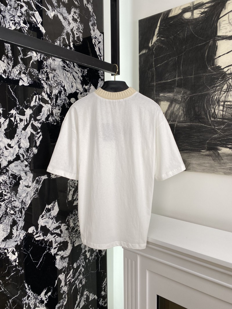 LV co-branded embroidered jersey short sleeve t-shirt 1