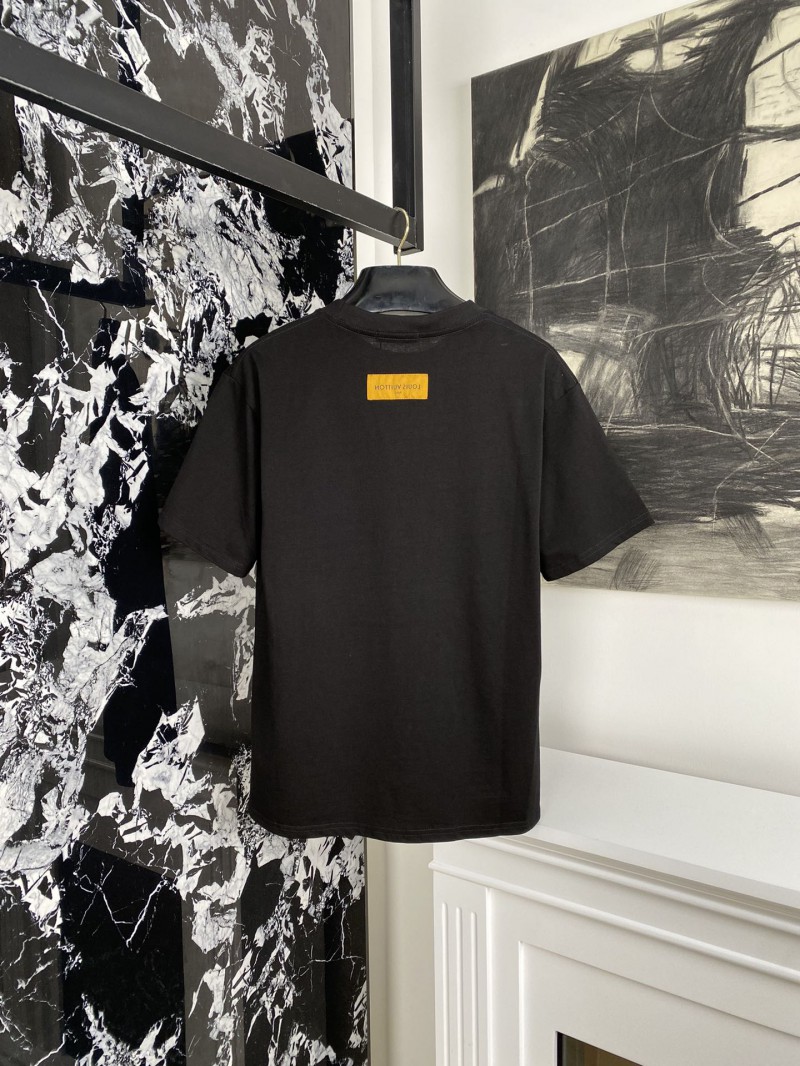 LV short sleeves in dark check pattern with beading 1