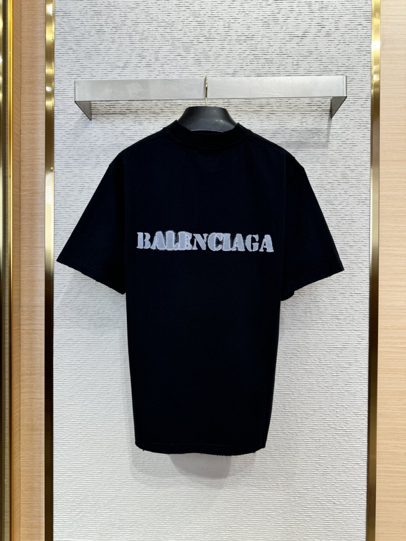 Balenciaga Fuzzy Print Short Sleeve T-Shirt 3 1
