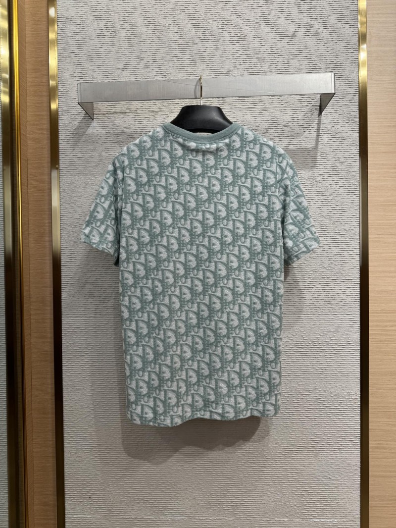Dior Jacquard All Over Print Short Sleeve T-Shirt 2 1
