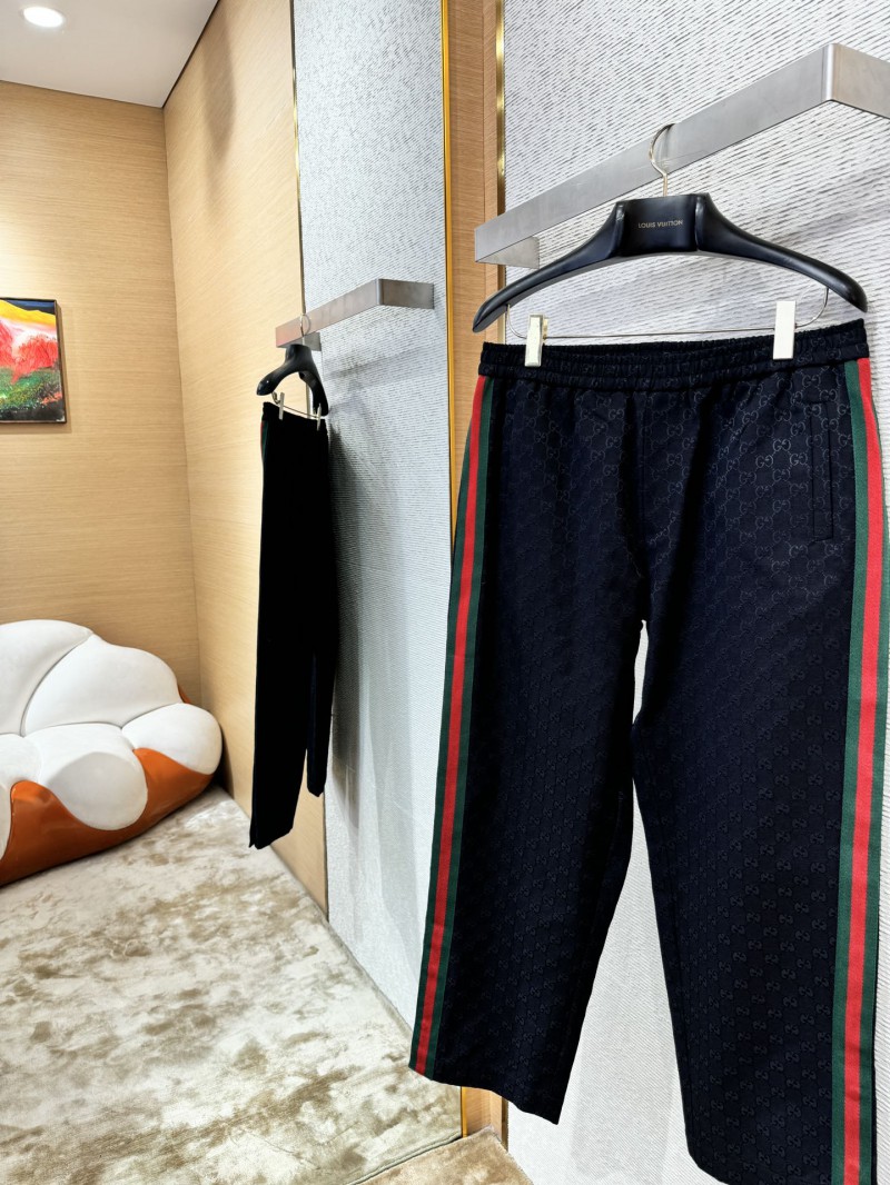 Gucci Double G Jacquard Webbing Trousers 1 2