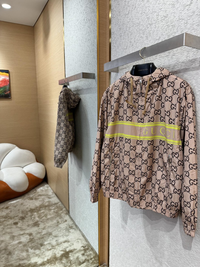Gucci Full Print Hooded Punch Jacket 2