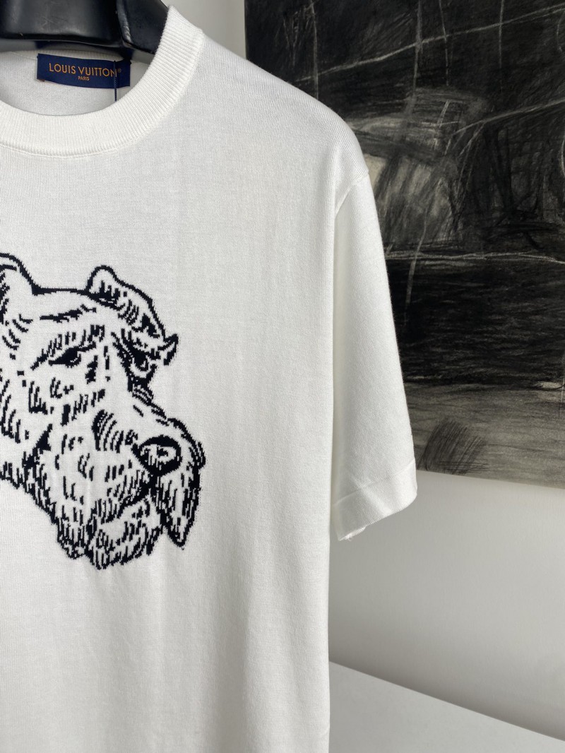 LV Jacquard Knit Short Sleeve T-Shirt 2 2