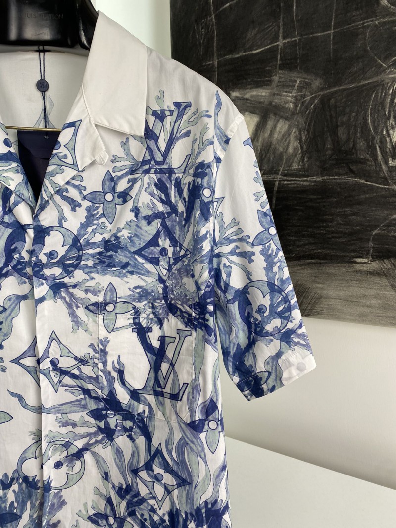 LV Scarf Print Short Sleeve Cardigan 2