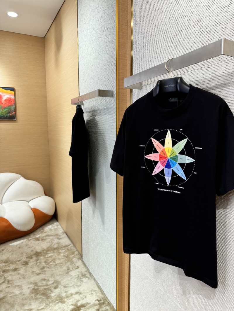 Balenciaga Compass Print Short Sleeve T-Shirt 2