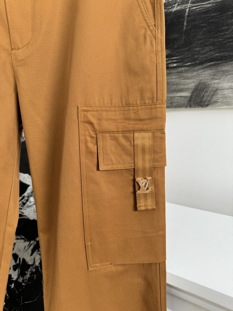 LV Workwear Embroidered Straight Leg Pants 1 2