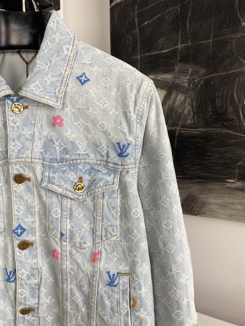 LV co-branded embroidered denim jacket 2