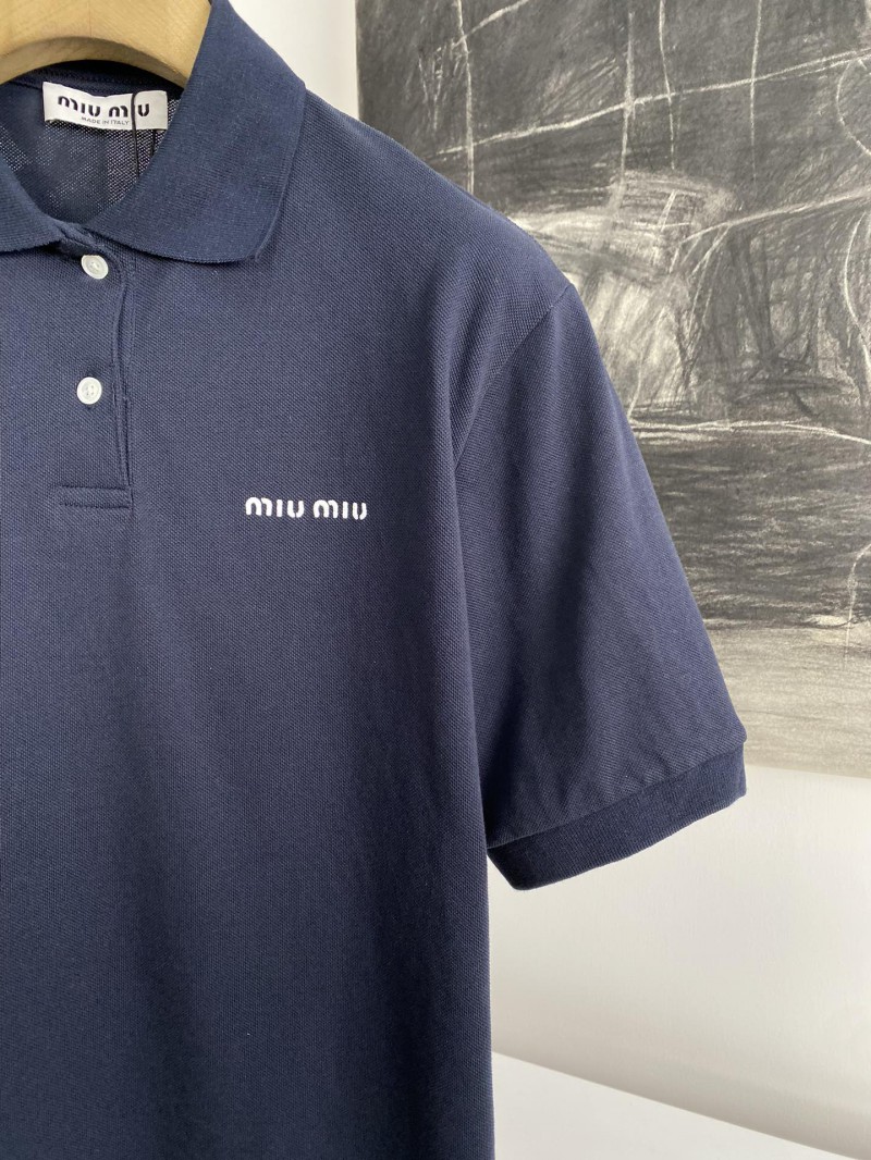 MIUMIU Embroidered Polo Shirt 2 2