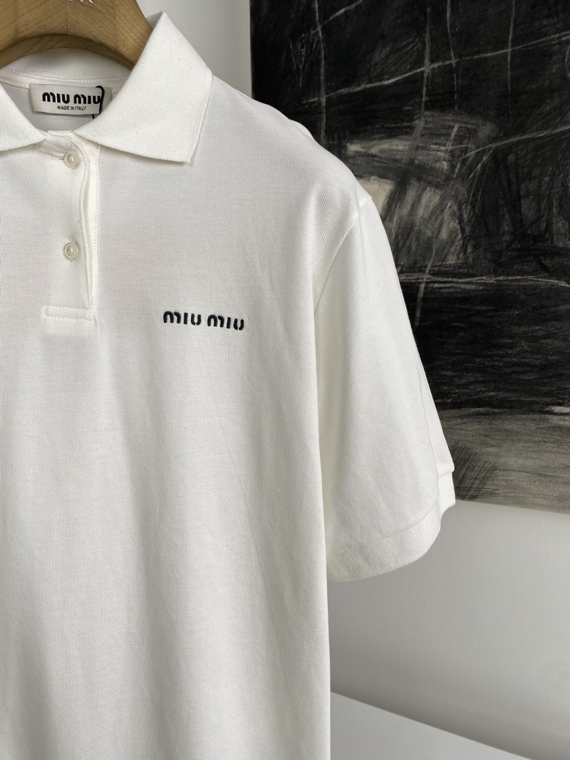 MIUMIU Embroidered Polo Shirt 3 2