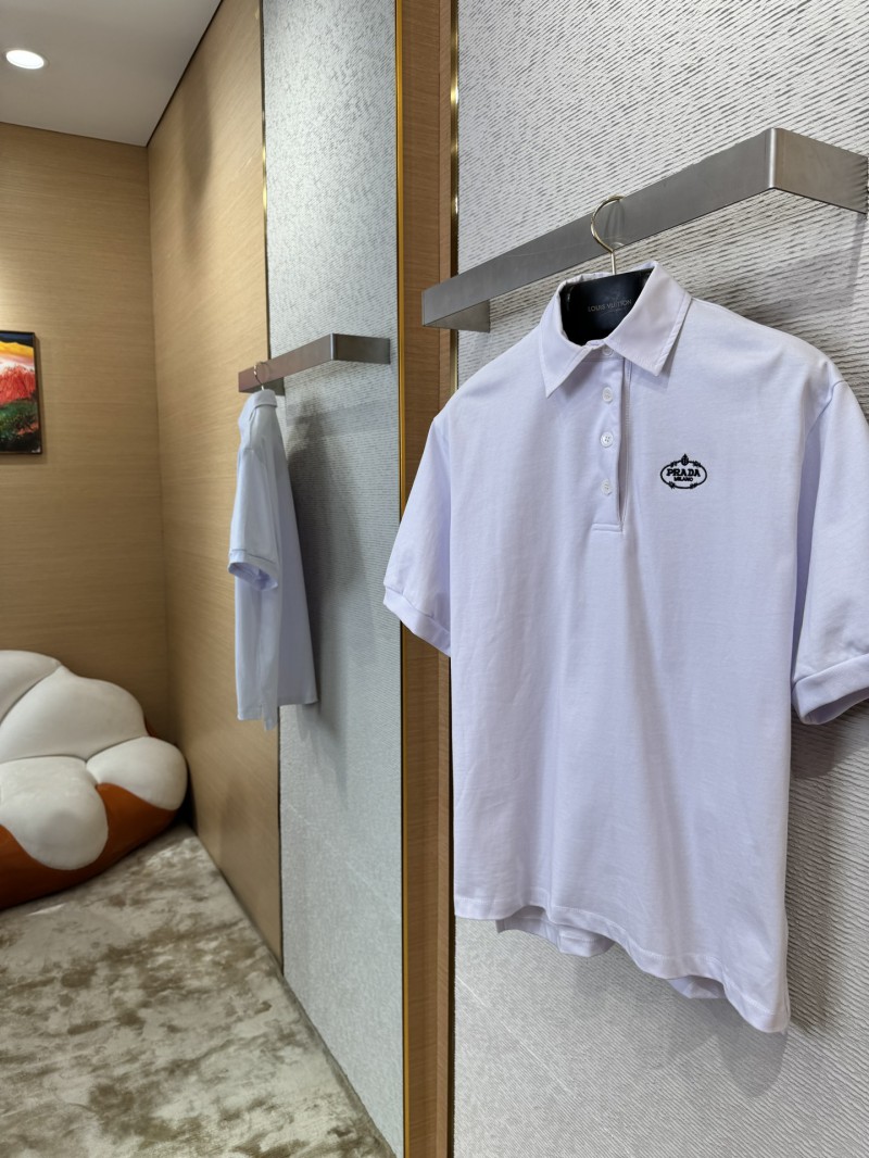 Prada Embroidered Polo Shirt 1 2