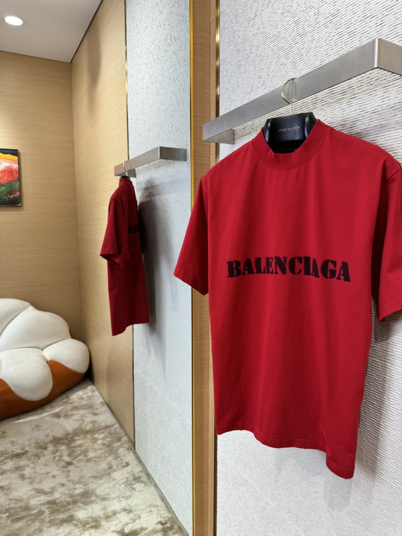 Balenciaga Fuzzy Print Short Sleeve T-Shirt 1 2