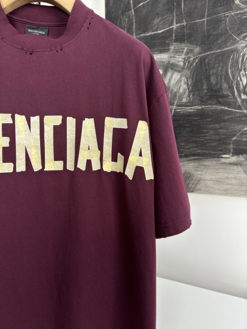 Balenciaga Tape Print Short Sleeve T-Shirt 1 2