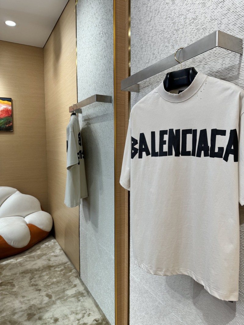 Balenciaga Tape Print Short Sleeve T-Shirt 1 2