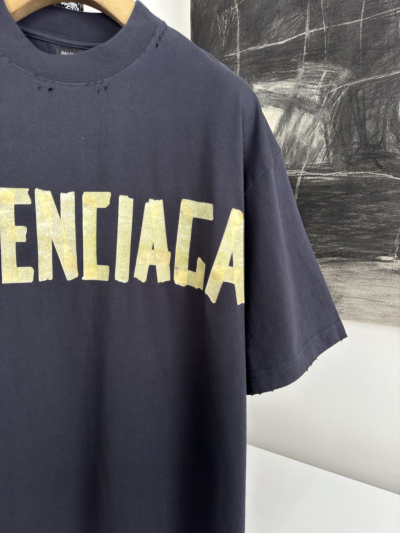 Balenciaga Tape Print Short Sleeve T-Shirt 2 2