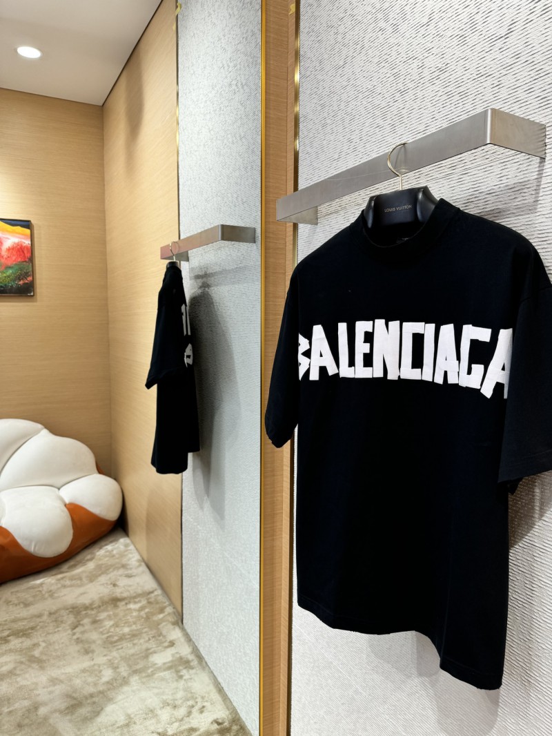 Balenciaga Tape Print Short Sleeve T-Shirt 2 2