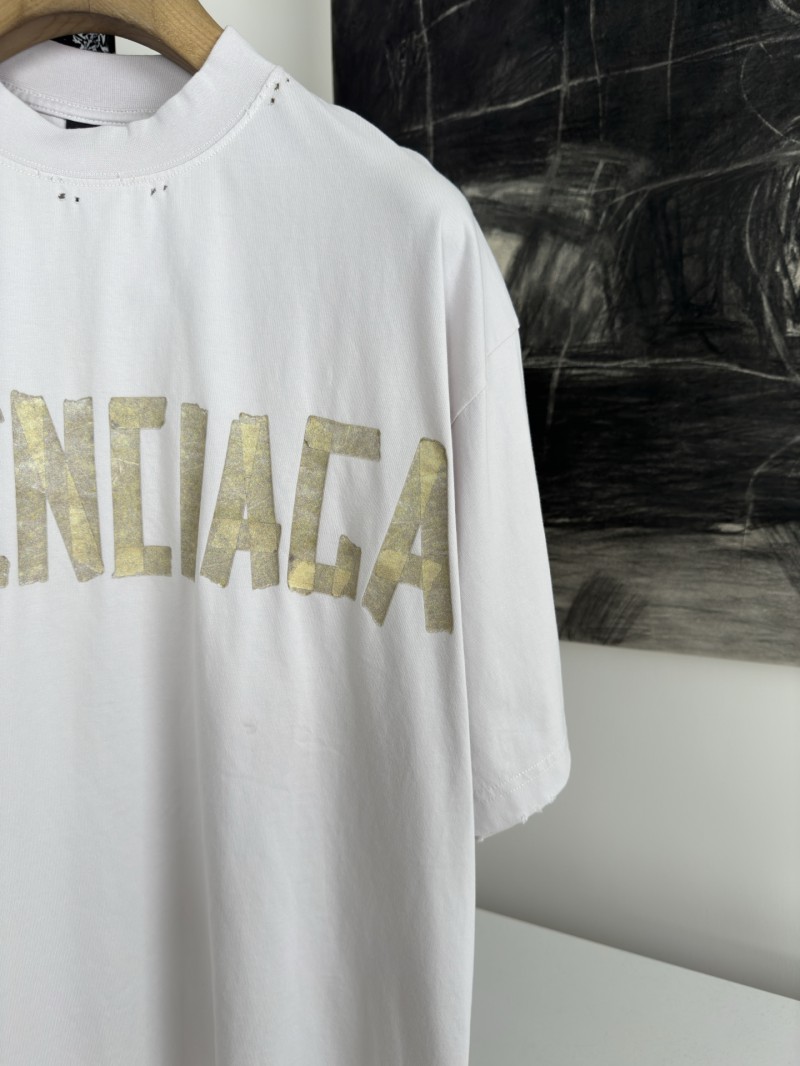 Balenciaga Tape Print Short Sleeve T-Shirt 4 2