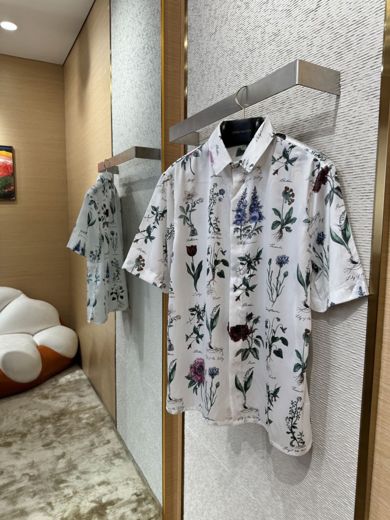Dior Floral Lapel Short Sleeve Shirt 2