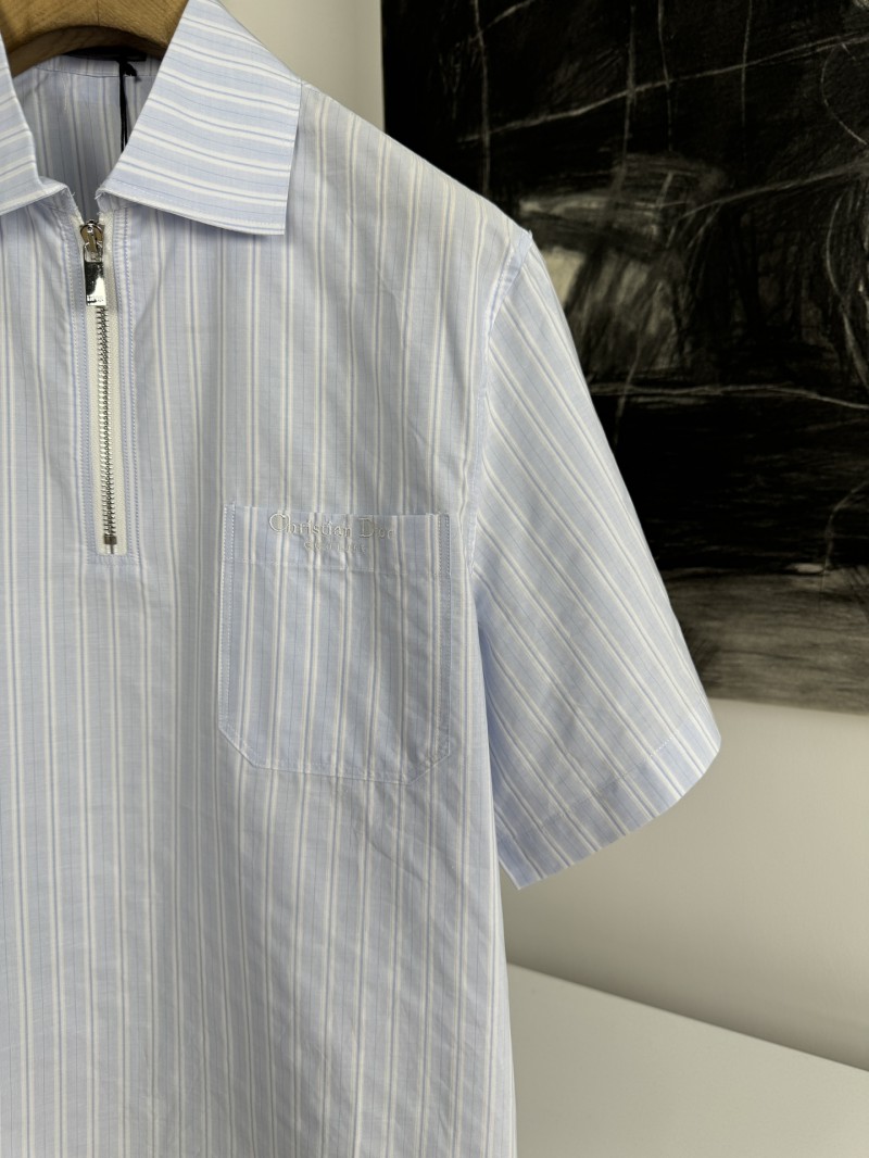 Dior Half Zip Short Sleeve Shirt 2