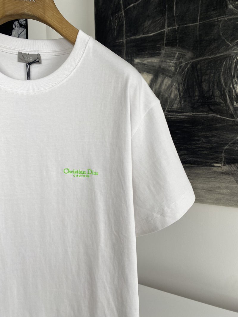 Dior Monogram Embroidered T-Shirt Short Sleeve 1 2
