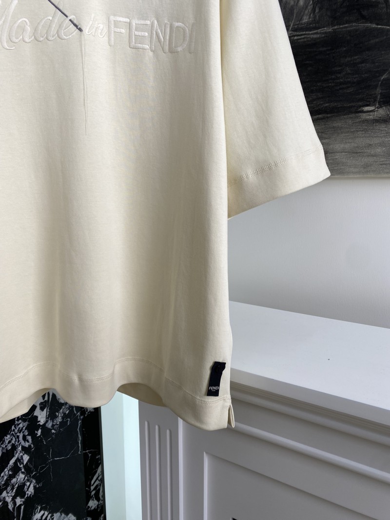 Fendi Embroidered Short Sleeve T-Shirt 3