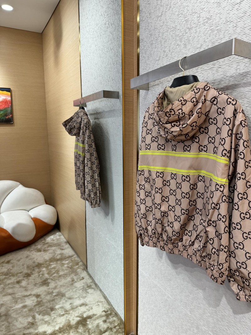 Gucci Full Print Hooded Punch Jacket 3