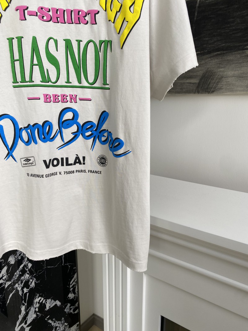 Balenciaga Bienne Foam Print Short Sleeve 2 3