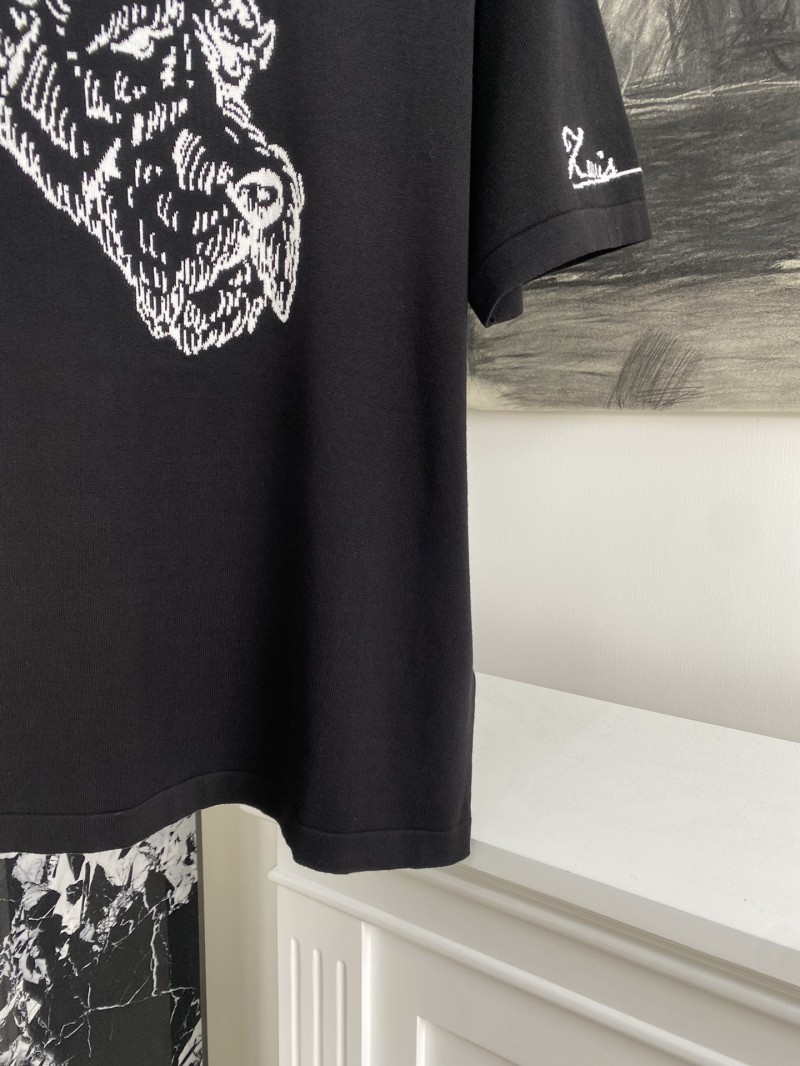 LV Jacquard Knit Short Sleeve T-Shirt 1 3