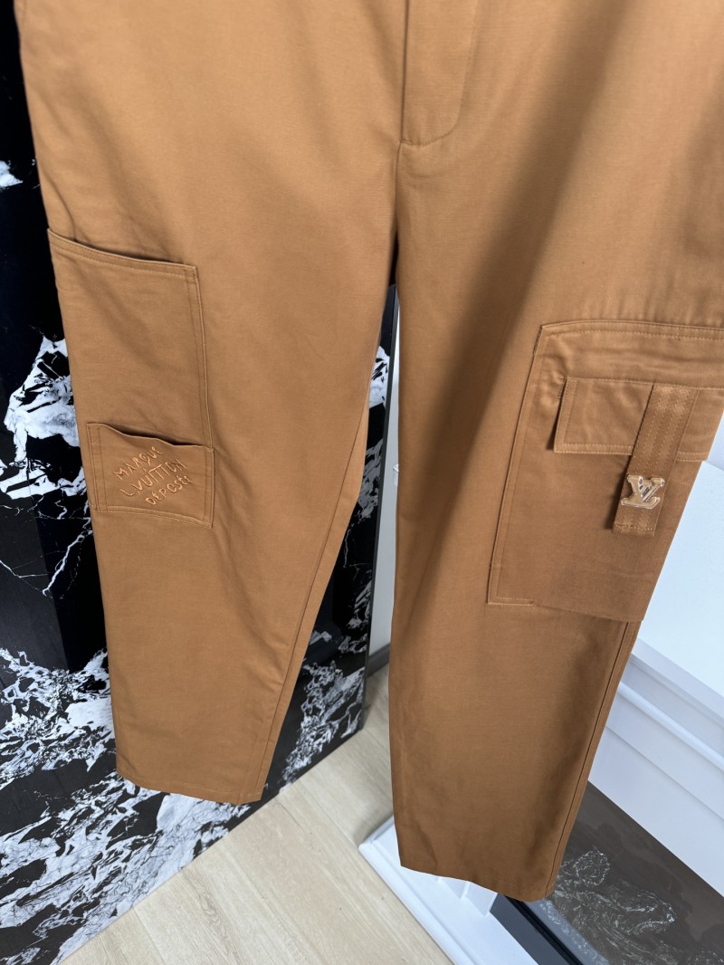LV Workwear Embroidered Straight Leg Pants 1 3