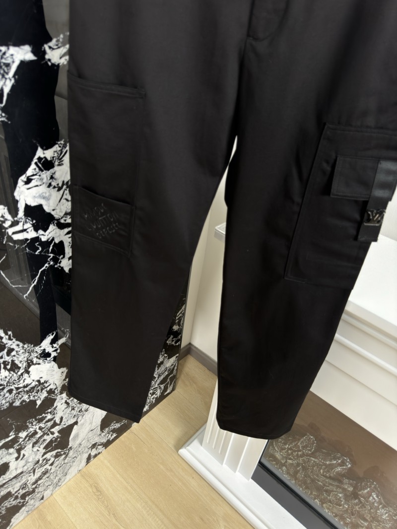 LV Workwear Embroidered Straight Leg Pants 2 3
