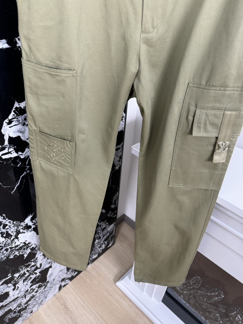 LV Workwear Embroidered Straight Leg Pants 3 3