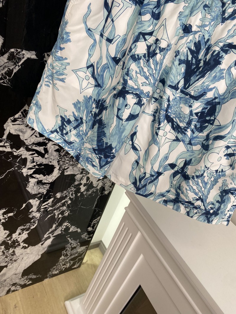 LV silk scarf print shorts 3
