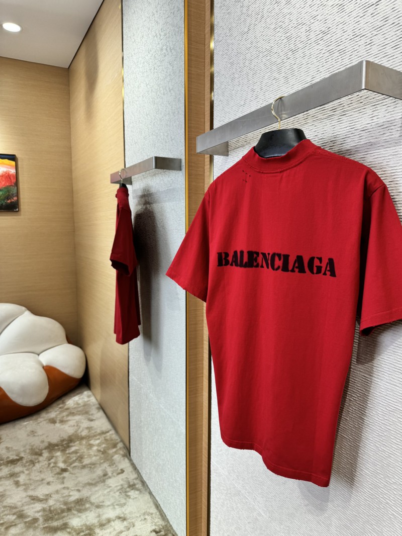 Balenciaga Fuzzy Print Short Sleeve T-Shirt 1 3