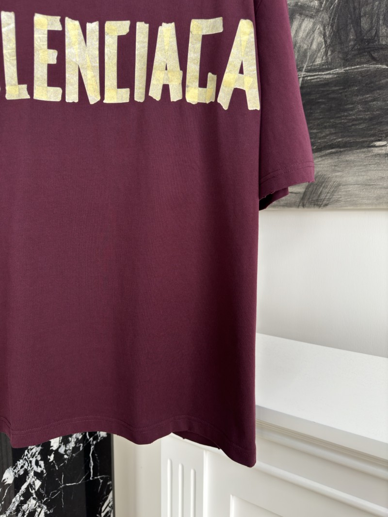 Balenciaga Tape Print Short Sleeve T-Shirt 1 3