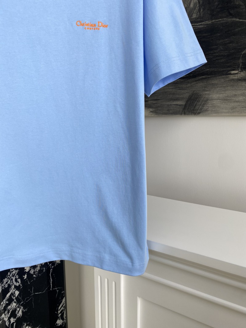 Dior Monogram Embroidered T-Shirt Short Sleeve 2 3