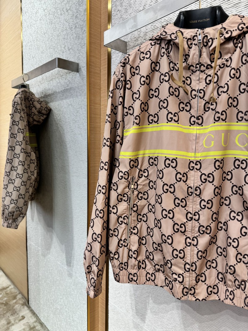 Gucci Full Print Hooded Punch Jacket 4