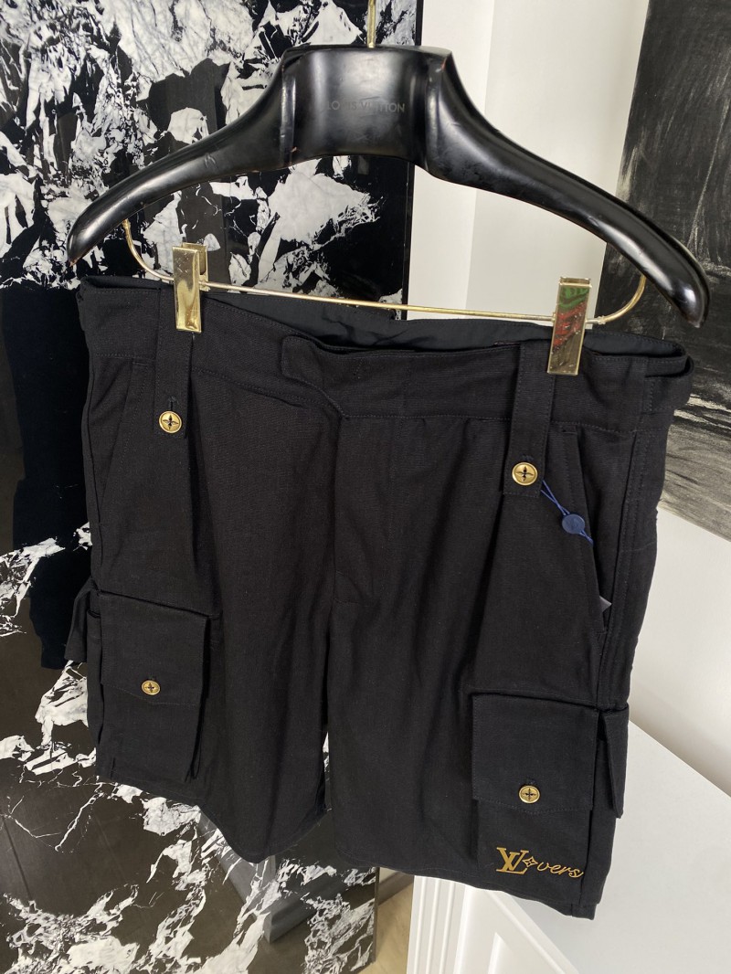 LV Metallic Label Multi-Pocket Shorts 4