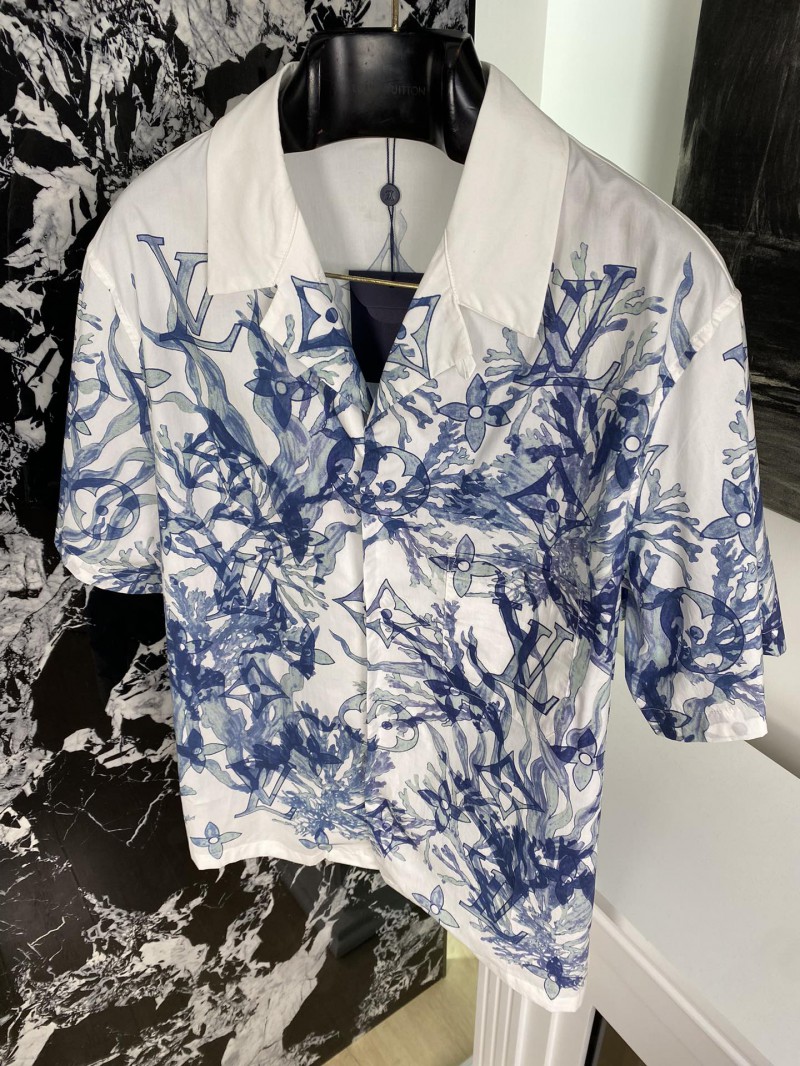 LV Scarf Print Short Sleeve Cardigan 4