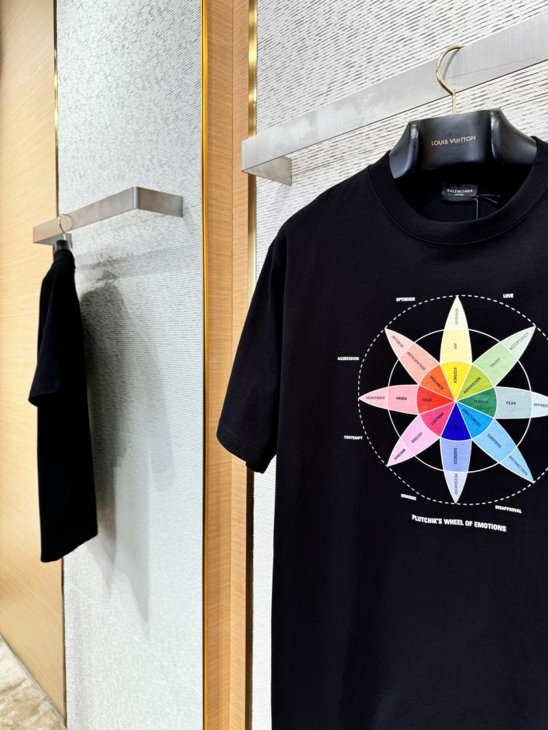 Balenciaga Compass Print Short Sleeve T-Shirt 4