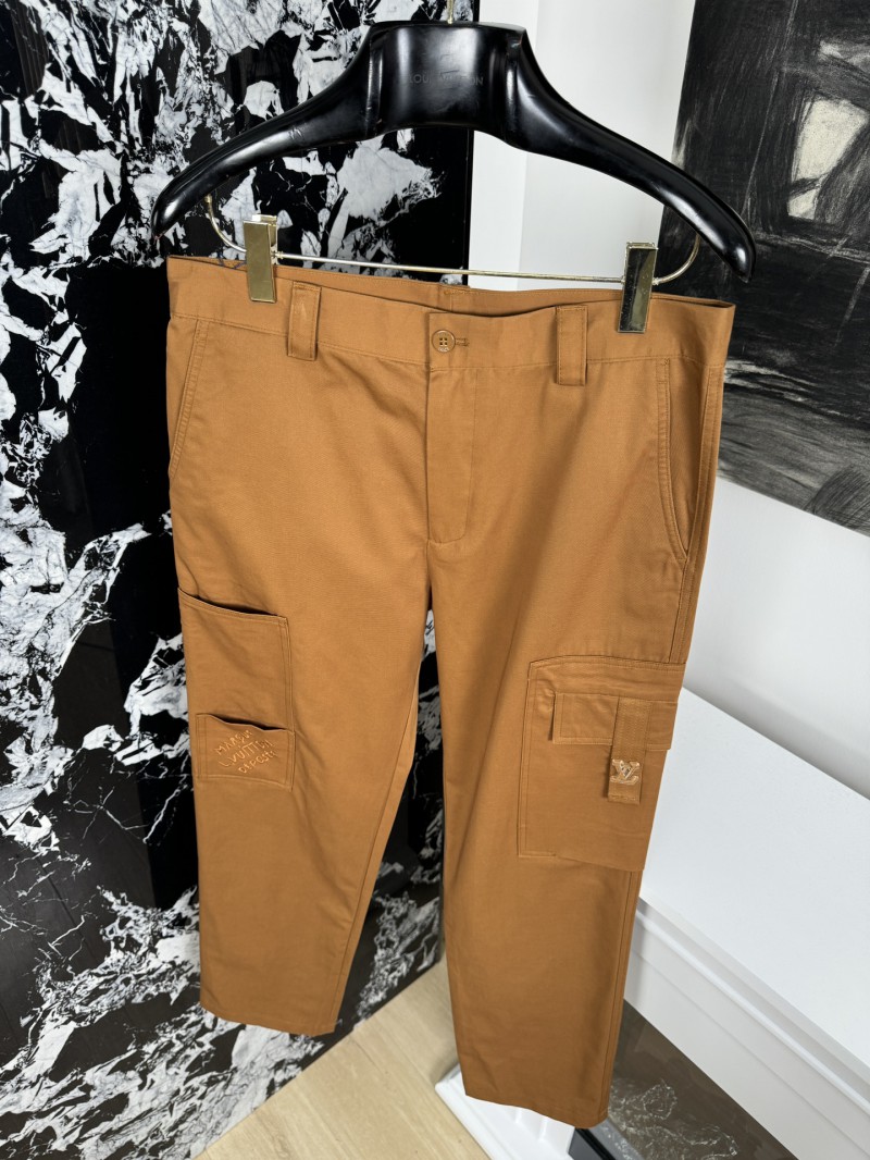 LV Workwear Embroidered Straight Leg Pants 1 4