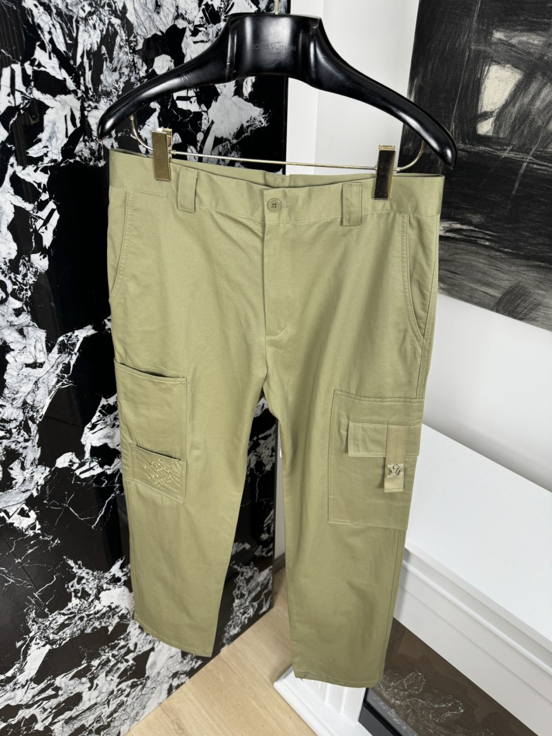 LV Workwear Embroidered Straight Leg Pants 3 4