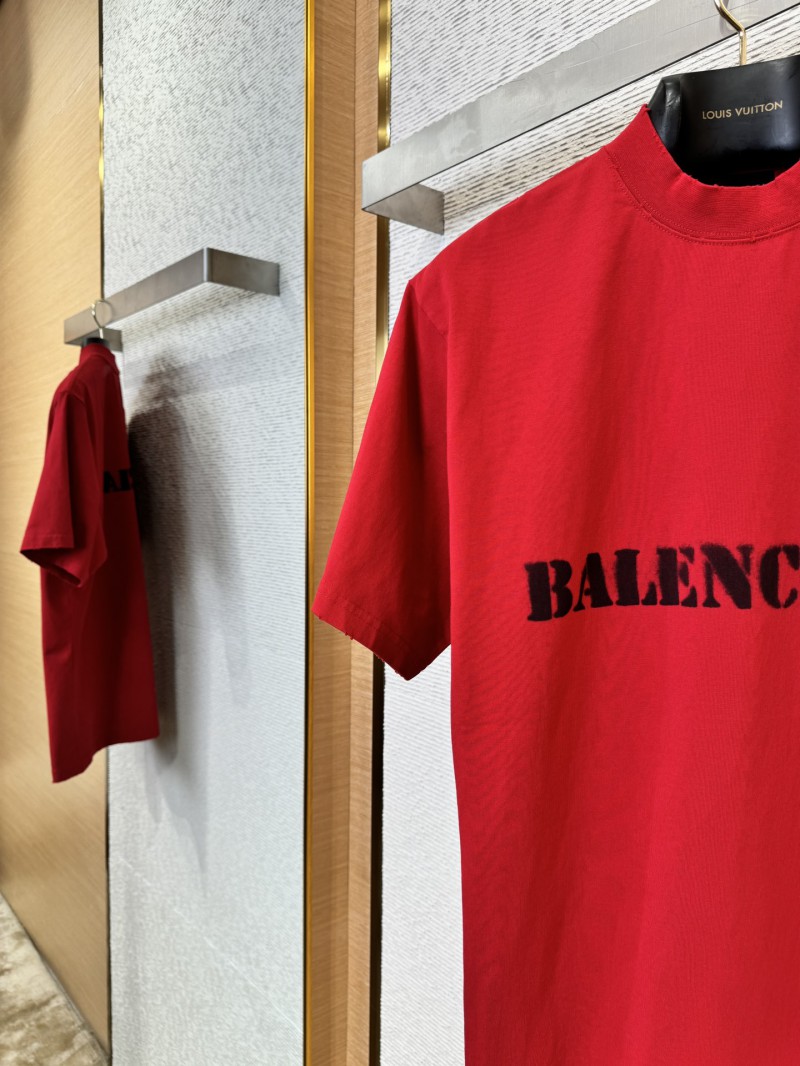 Balenciaga Fuzzy Print Short Sleeve T-Shirt 1 4