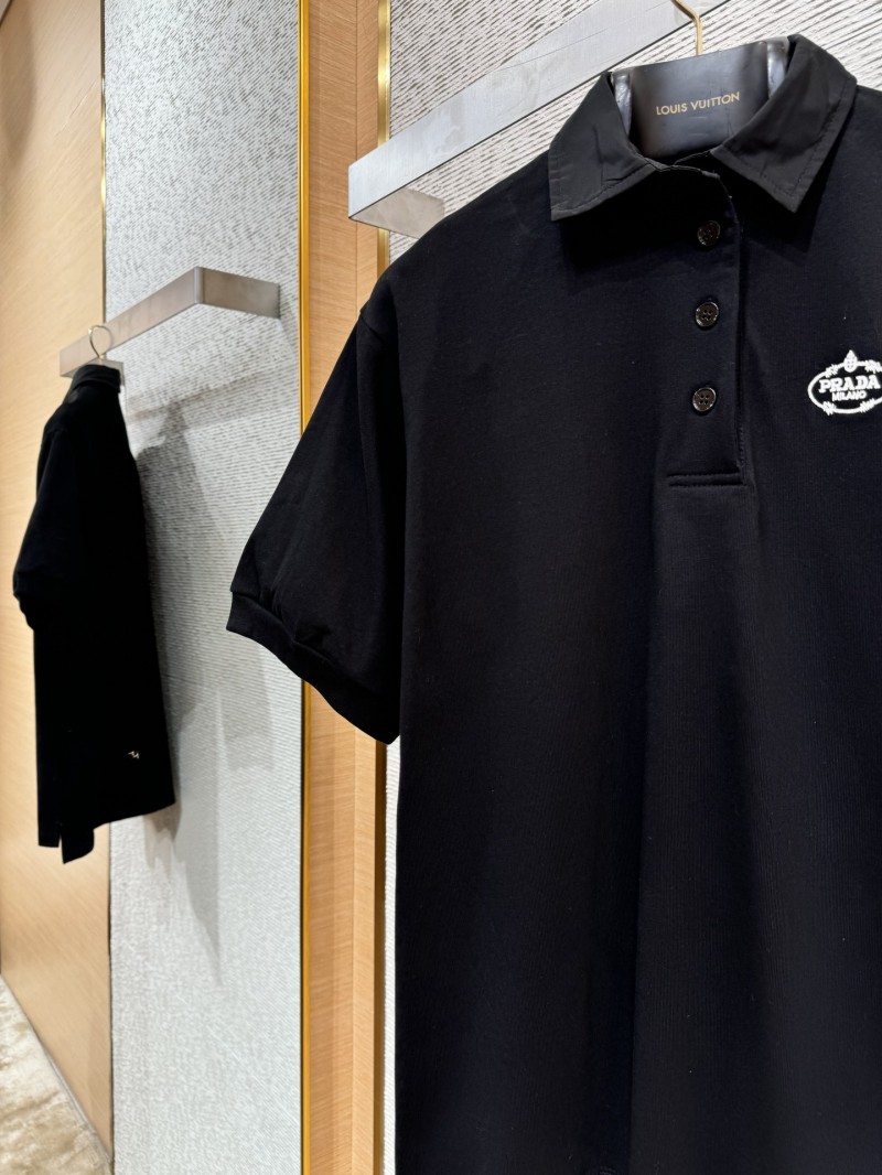 Prada Embroidered Polo Shirt 2 4