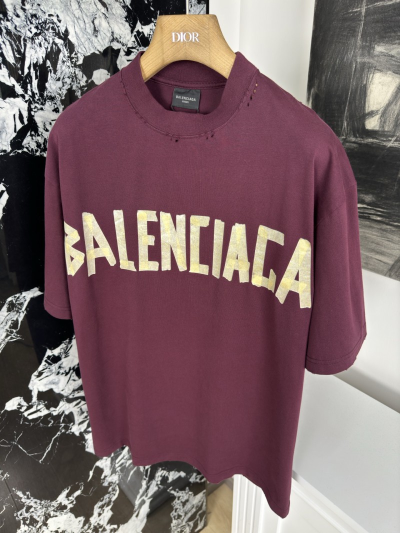 Balenciaga Tape Print Short Sleeve T-Shirt 1 4